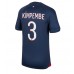 Tanie Strój piłkarski Paris Saint-Germain Presnel Kimpembe #3 Koszulka Podstawowej 2023-24 Krótkie Rękawy